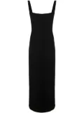 Helmut Lang cut-out sweetheart-neck maxi dress - Black