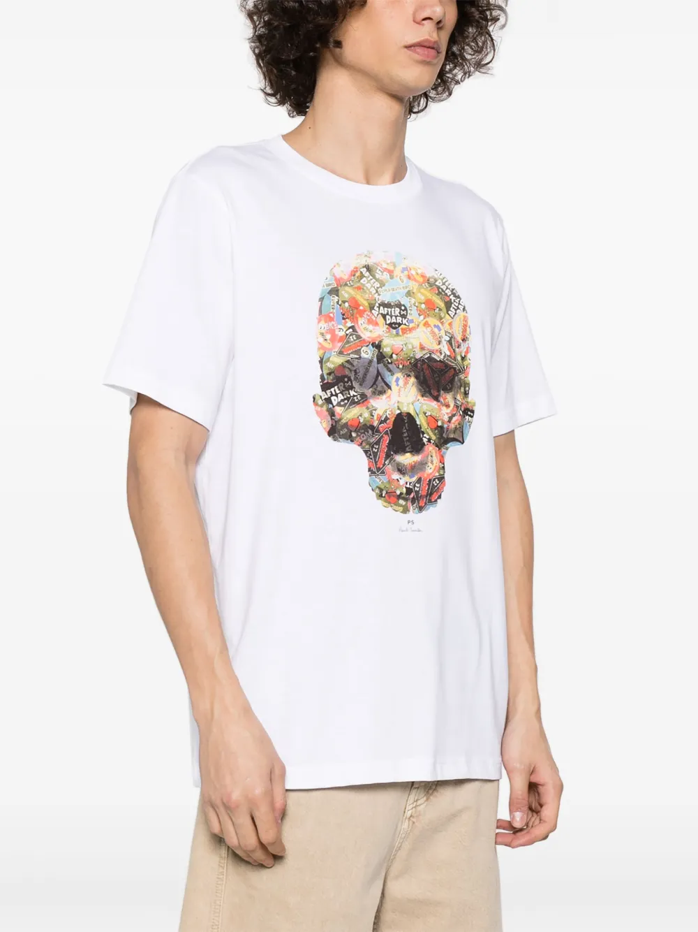 PS Paul Smith T-shirt van biologisch katoen Wit