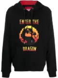Mostly Heard Rarely Seen 8-Bit text-print cotton hoodie - Black
