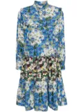 Batsheva x Laura Ashley Carwyn floral-print shirtdress - Blue