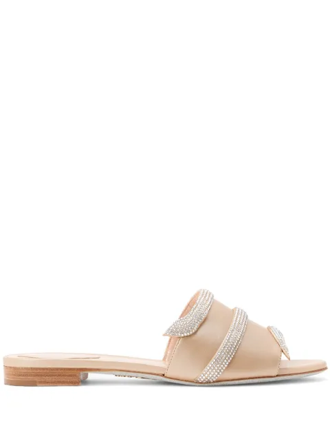 René Caovilla crystal-embellished sandals