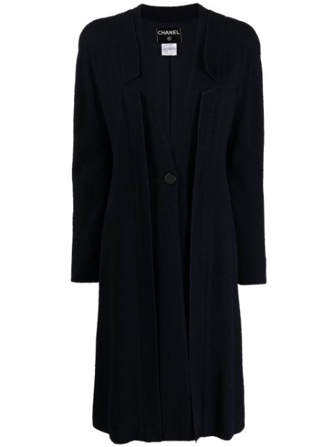 CHANEL 1999 single-breasted layered coat Women