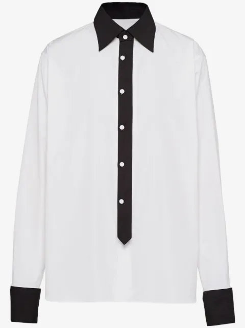 Prada deconstructed cotton shirt