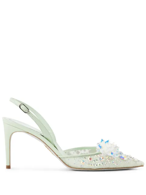 René Caovilla zapatillas Cinderella con tacón de 80mm