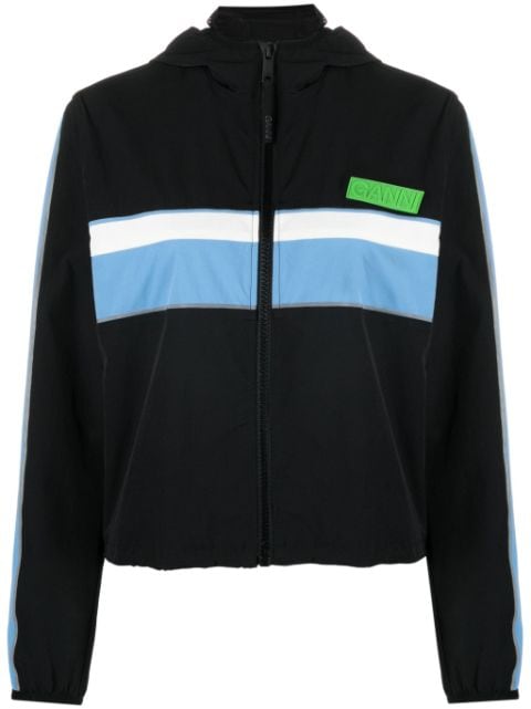 GANNI striped track jacket