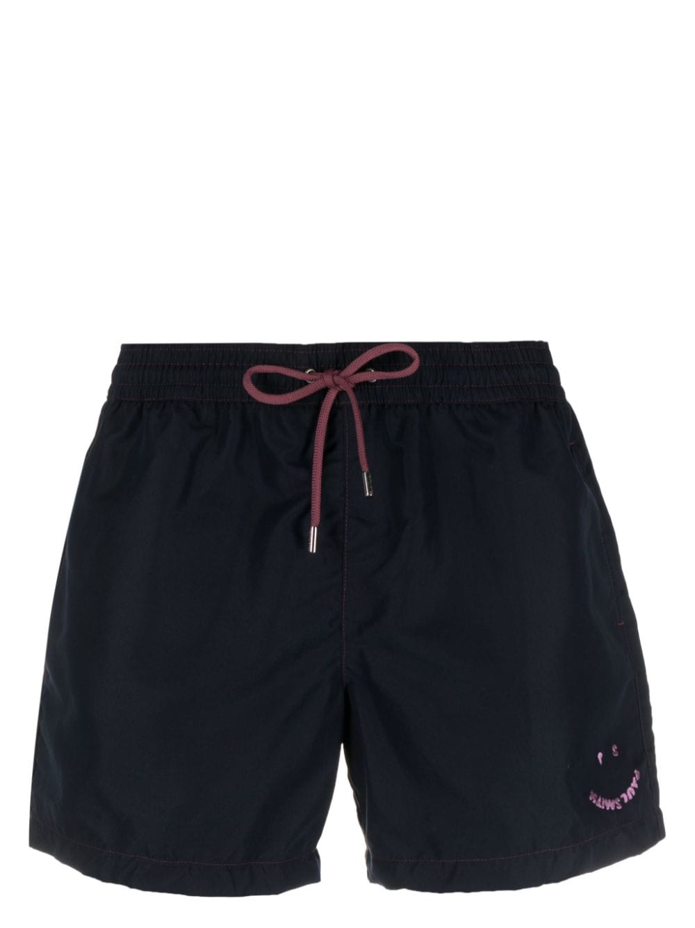 Paul Smith Logo-embroidered Swim Shorts In Blue