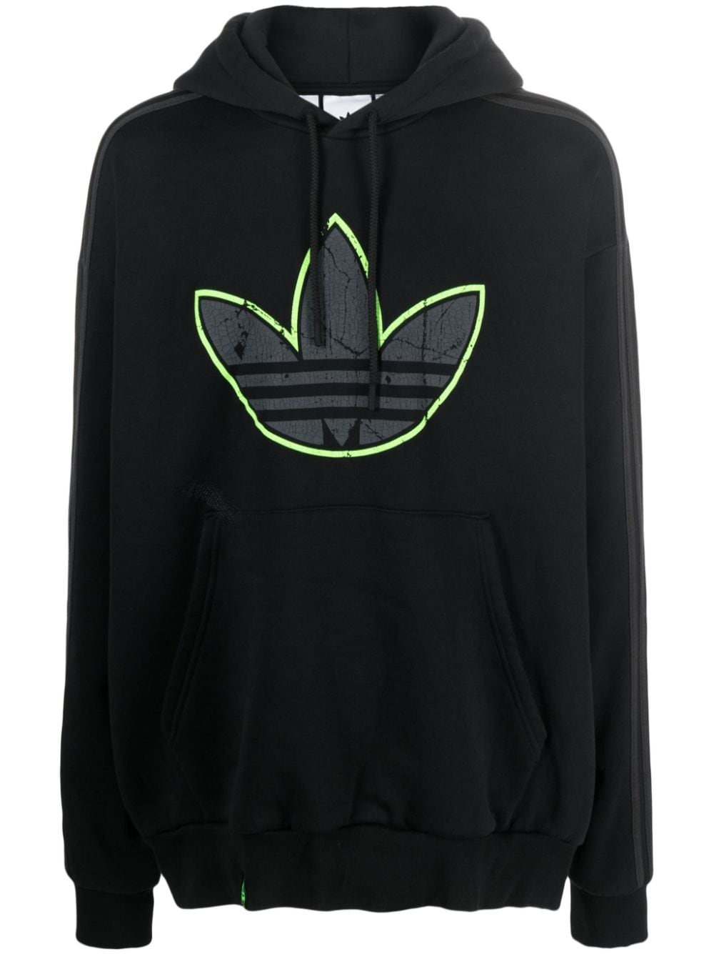 Shop Adidas Originals Youth Of Paris Cotton Hoodie In Black