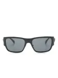 Versace Eyewear matte-effect rectangle-frame sunglasses - Black