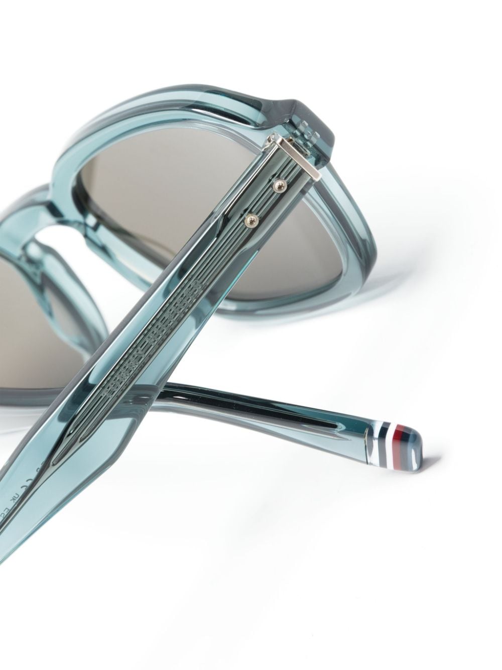 Shop Tommy Hilfiger Square-frame Transparent Sunglasses In Blau