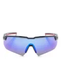 Tommy Jeans mirrored-lenses biker-style sunglasses - Blue