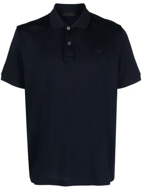 Polo à logo triangulaire - Prada - Modalova