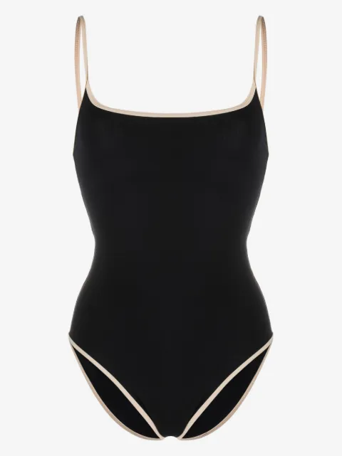 TOTEME stripe edge swimsuit