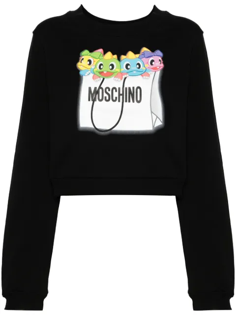 Moschino dragon bag-print sweatshirt