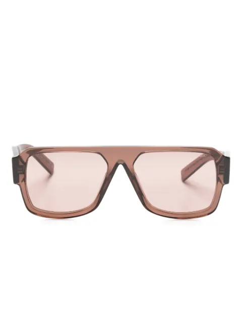 Prada Eyewear transparent pilot-frame sunglasses