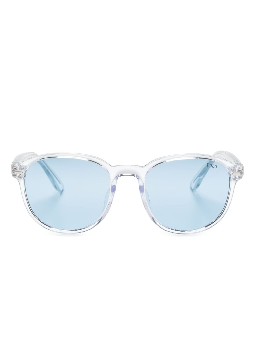 Shiny Crystal round-frame sunglasses