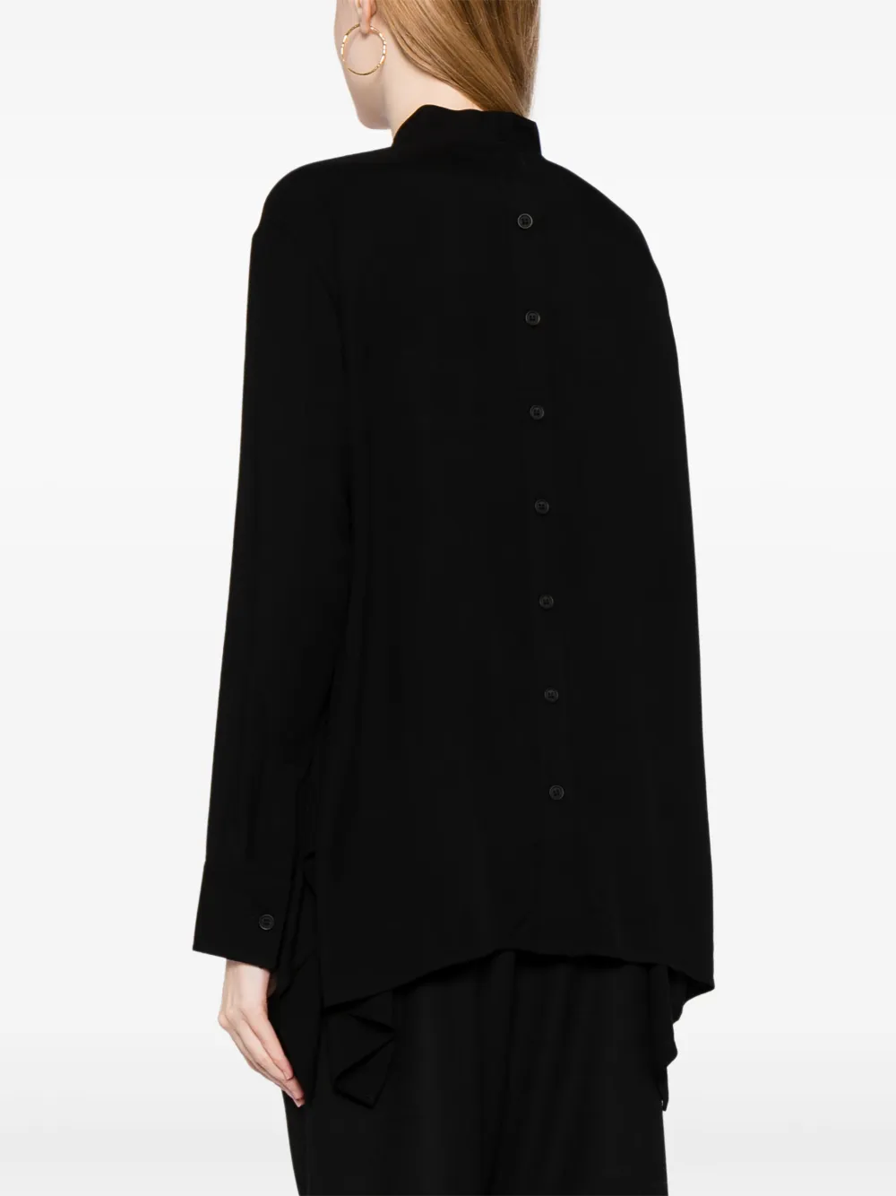 Yohji Yamamoto Button-up blouse Zwart