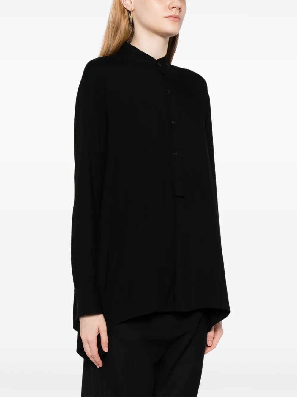 Yohji Yamamoto Button-up blouse Zwart