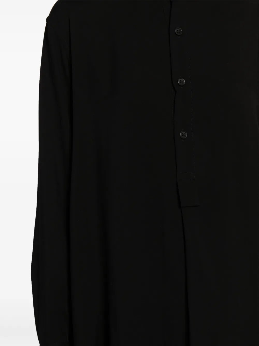 Yohji Yamamoto Button-up blouse Zwart