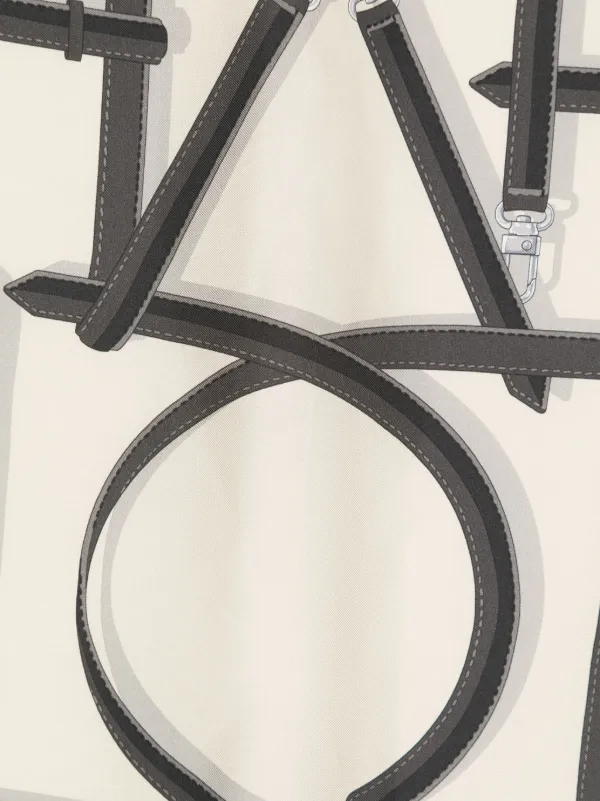 【TOTEME】クラスプ ベルト シルク スカーフ TOTEME Clasp Belt シルクスカーフ | ニュートラル | FARFETCH JP