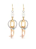 Marni embellished-ring pearl earrings - Gold