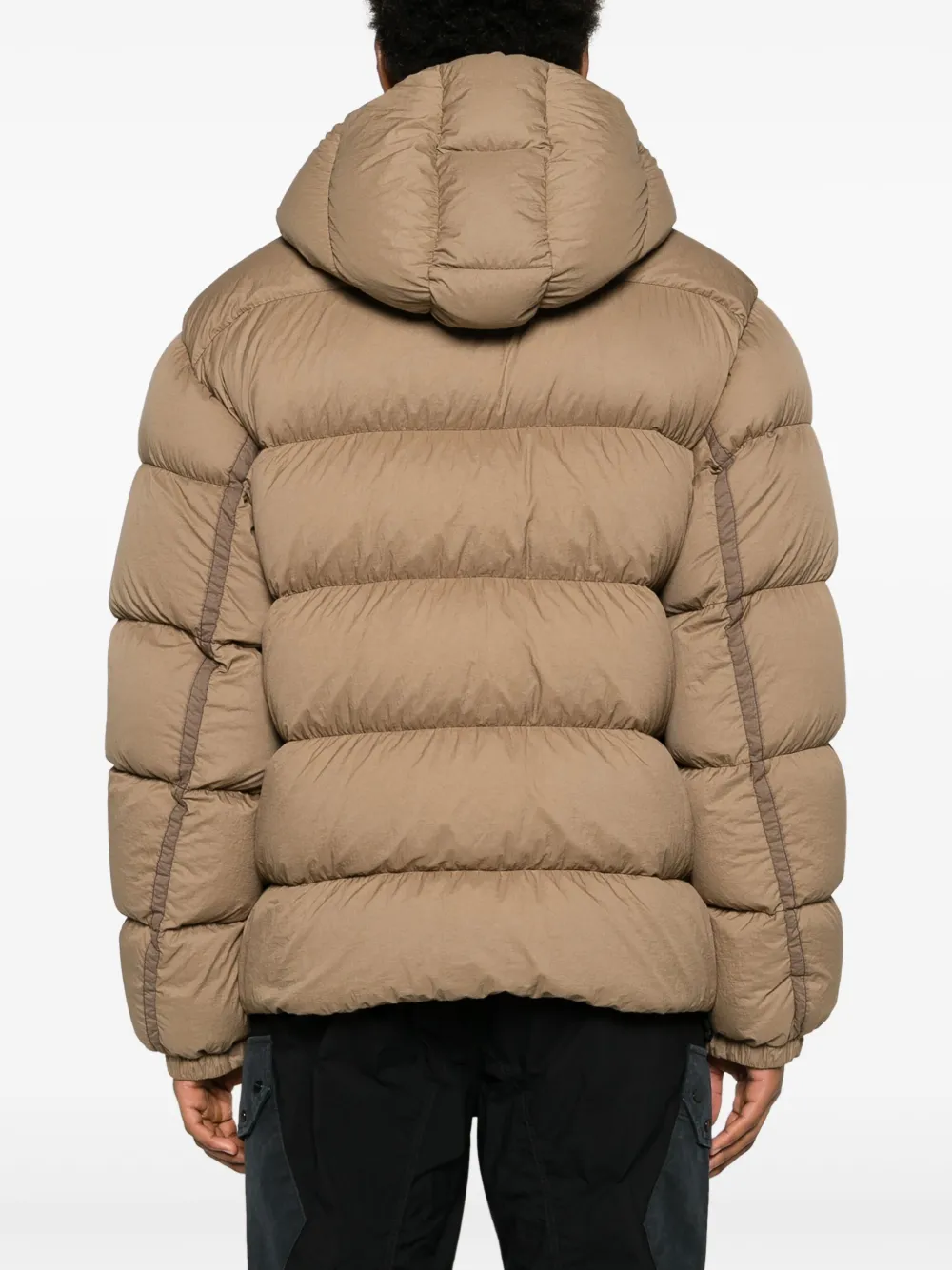 Shop Mackage Adelmo Logo-patch Down Padded Jacket In Nude