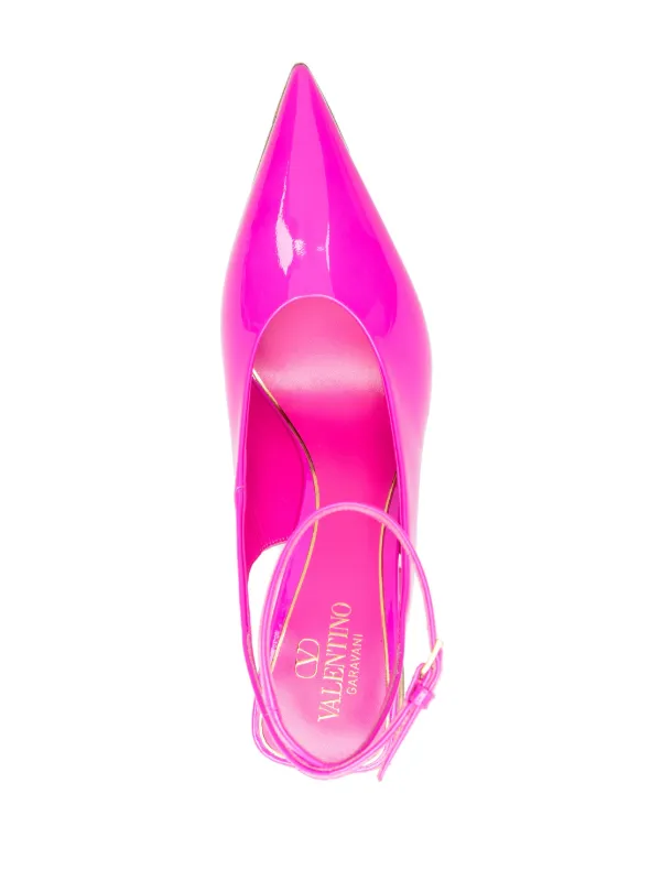 Valentino Garavani One Stude Hyper 110mm Leather Pumps | Pink