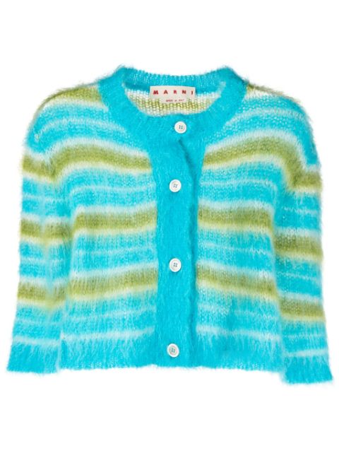 Marni brushed striped cardigan Women