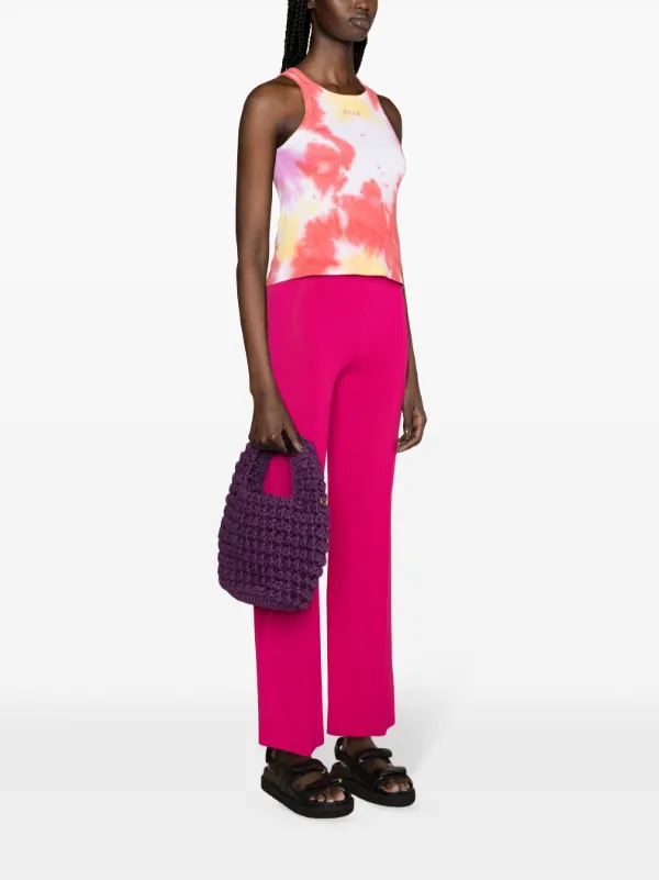 MSGM tie-dye Ribbed Tank Top | Pink | FARFETCH CA