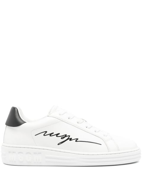 MSGM Iconic leather sneakers