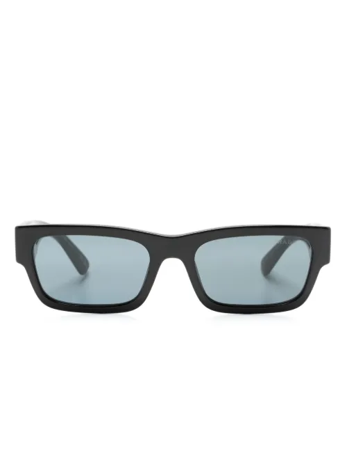 Lunettes de soleil rectangulaire à logo gravé - Prada Eyewear - Modalova