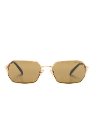 Prada Eyewear ラウンドフレーム サングラス | ゴールドトーン