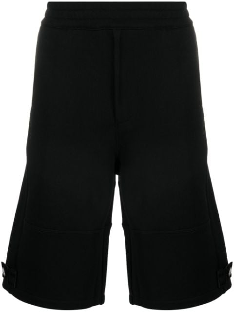 Alexander McQueen logo-plaque cotton shorts