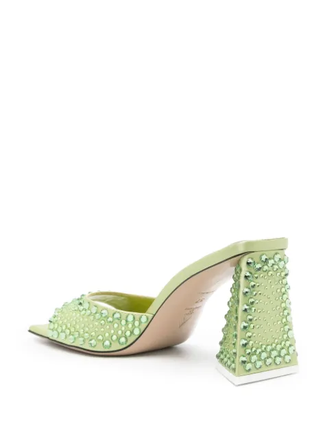 The Attico Mini Devon 85mm rhinestone-embellished mules 241WS772V015T - 2