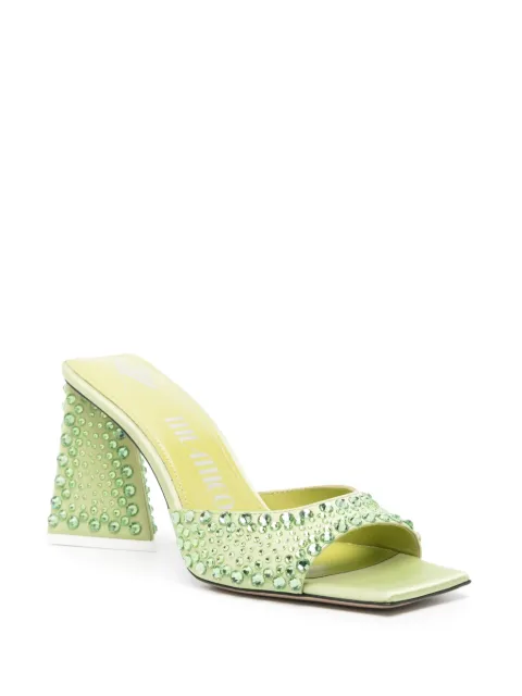 The Attico Mini Devon 85mm rhinestone-embellished mules 241WS772V015T - 1