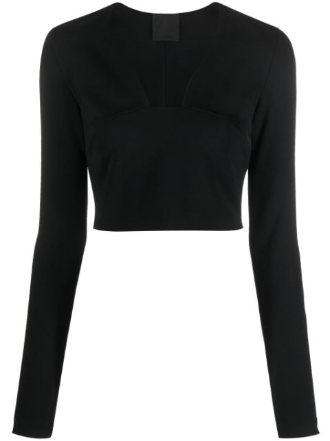 Givenchy square-neck cropped top Women