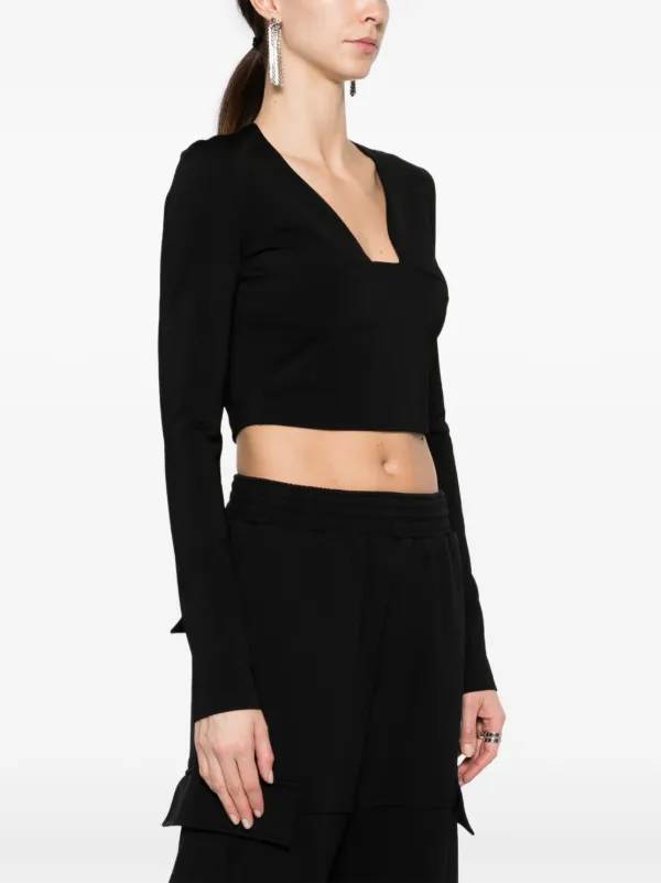 Givenchy square neck Cropped Top Farfetch