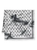 Alexander McQueen skull-print scarf - White