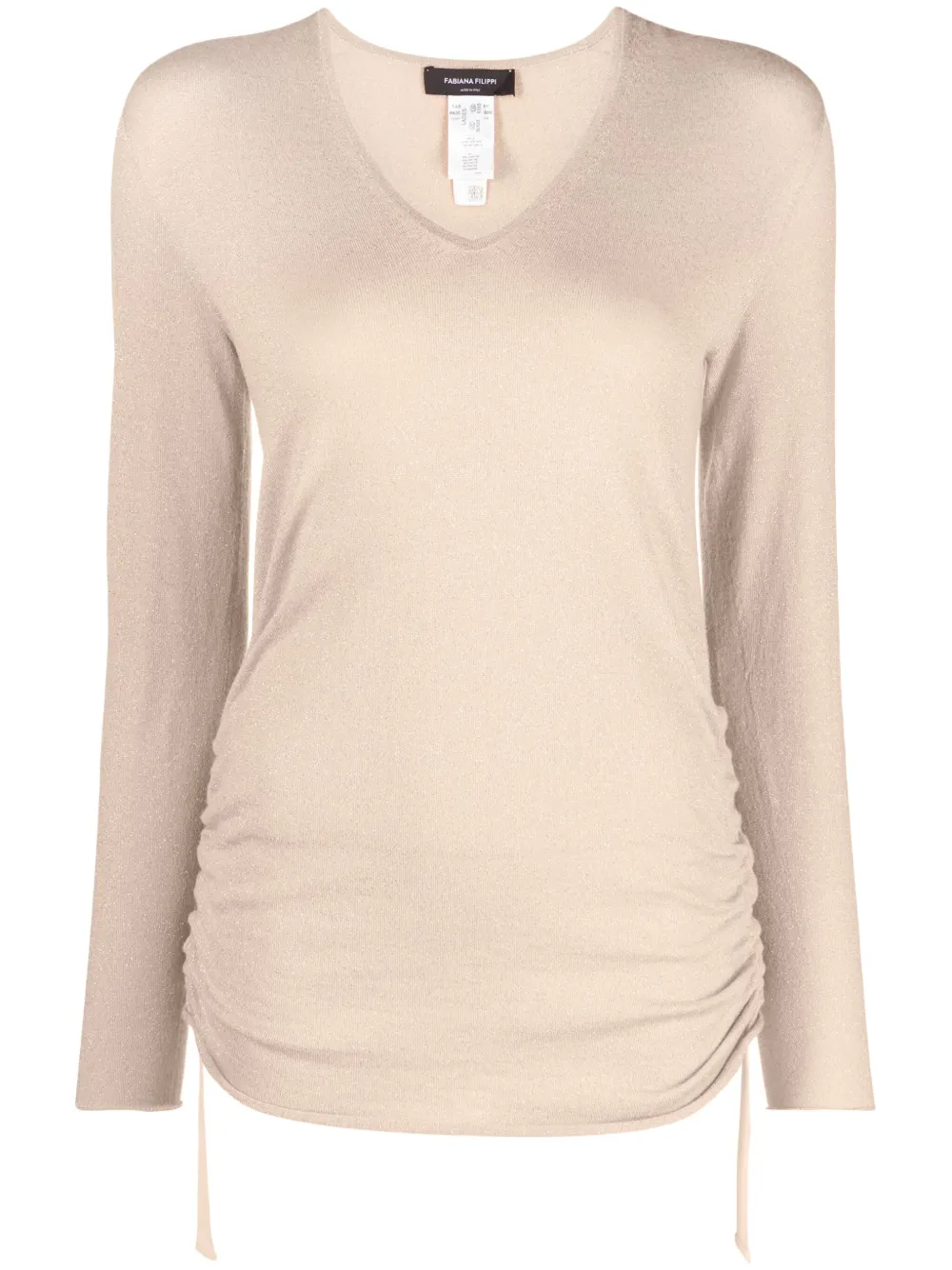 Fabiana Filippi Trui met ruche Beige