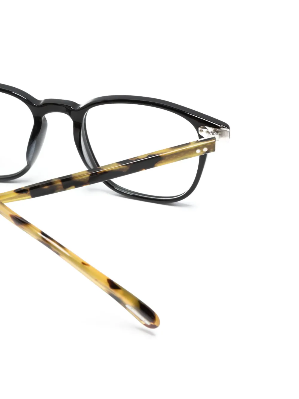 Shop Oliver Peoples Nev Square-frame Glasses In Schwarz