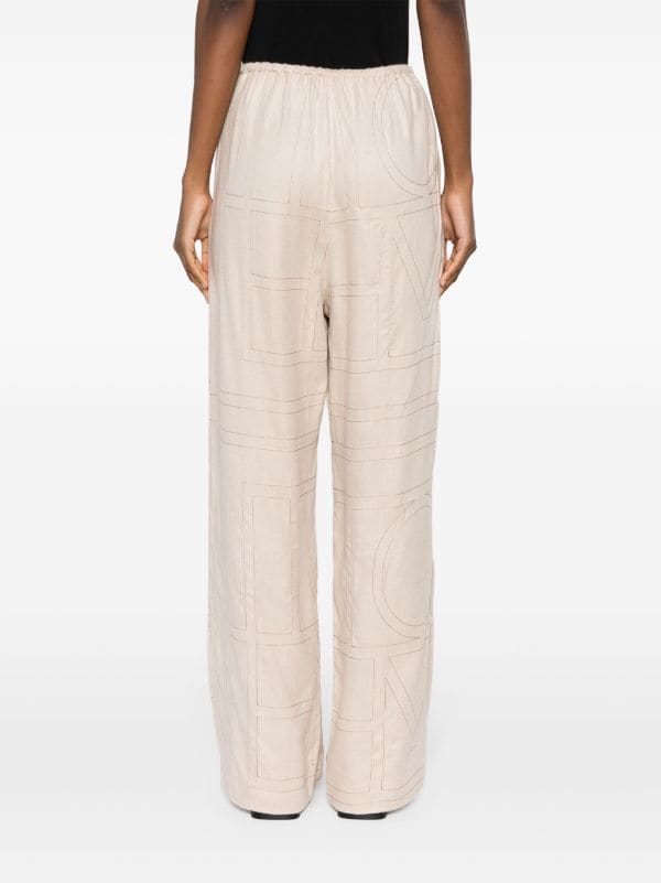 TOTEME stich-embellished Tapered Trousers - Farfetch