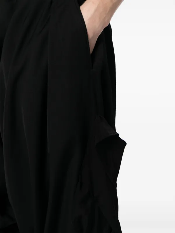 Yohji Yamamoto ワイドパンツ | ブラック | FARFETCH JP