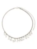 MM6 Maison Margiela logo-charm chain-link necklace - Silver