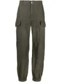 Alexander McQueen panelled-design cotton cargo trousers - Green