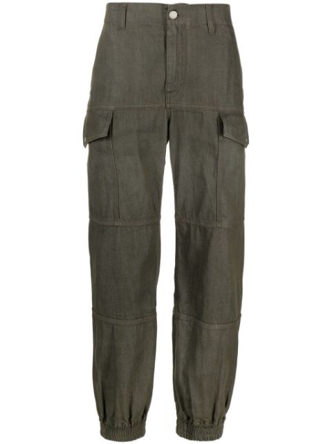 Alexander McQueen panelled-design cotton cargo trousers Men