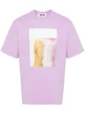 MSGM x Duccio Maria Gambi photograph-print T-shirt - Purple