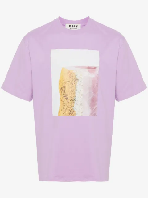 MSGM x Duccio Maria Gambi photograph-print T-shirt