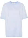 MSGM logo-embroidered cotton T-shirt - Blue