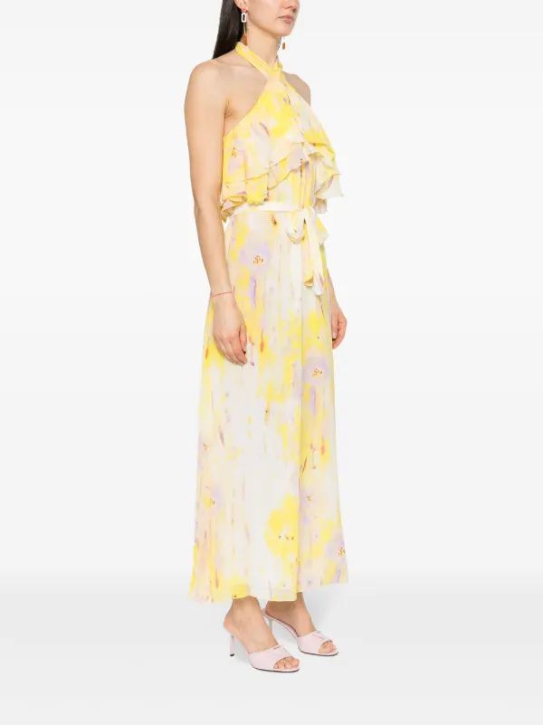 ワンピース MSGM Woman Dress Yellow 3842MDA08Y 257300 06 MSGM floral-print Maxi Dress | Yellow | FARFETCH