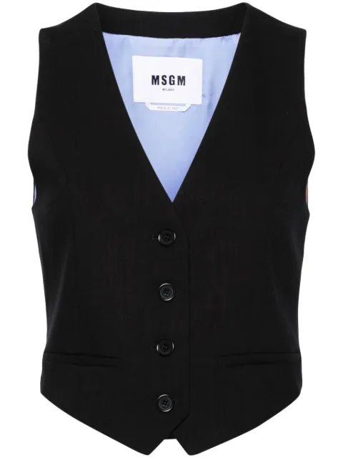 MSGM button-up tailored waistcoat