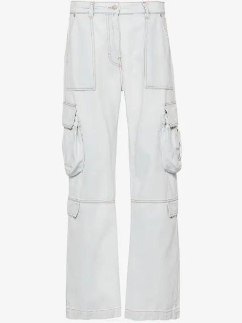 MSGM jeans rectos con tiro medio